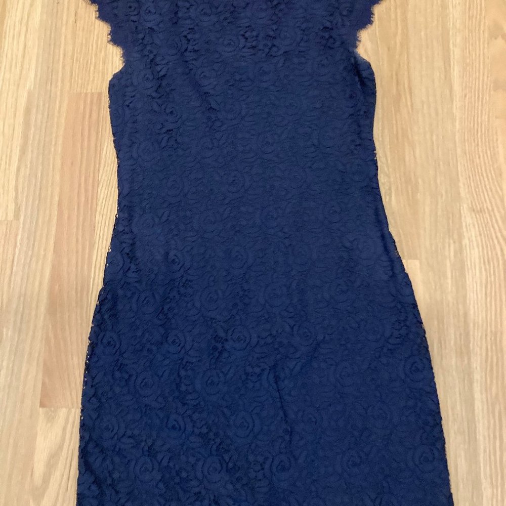 Navy blue lace dress